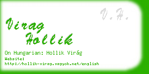 virag hollik business card